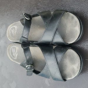 Dansko black sandals size 38